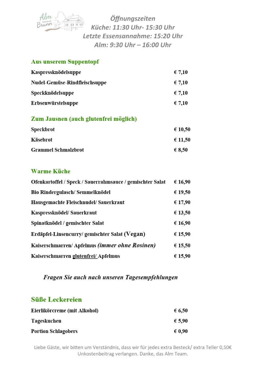 Speisekarte photo 2