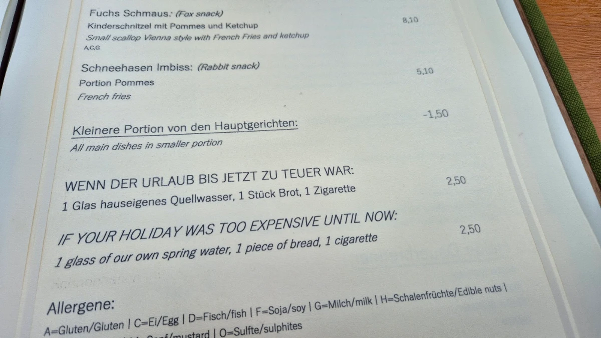Speisekarte photo 1