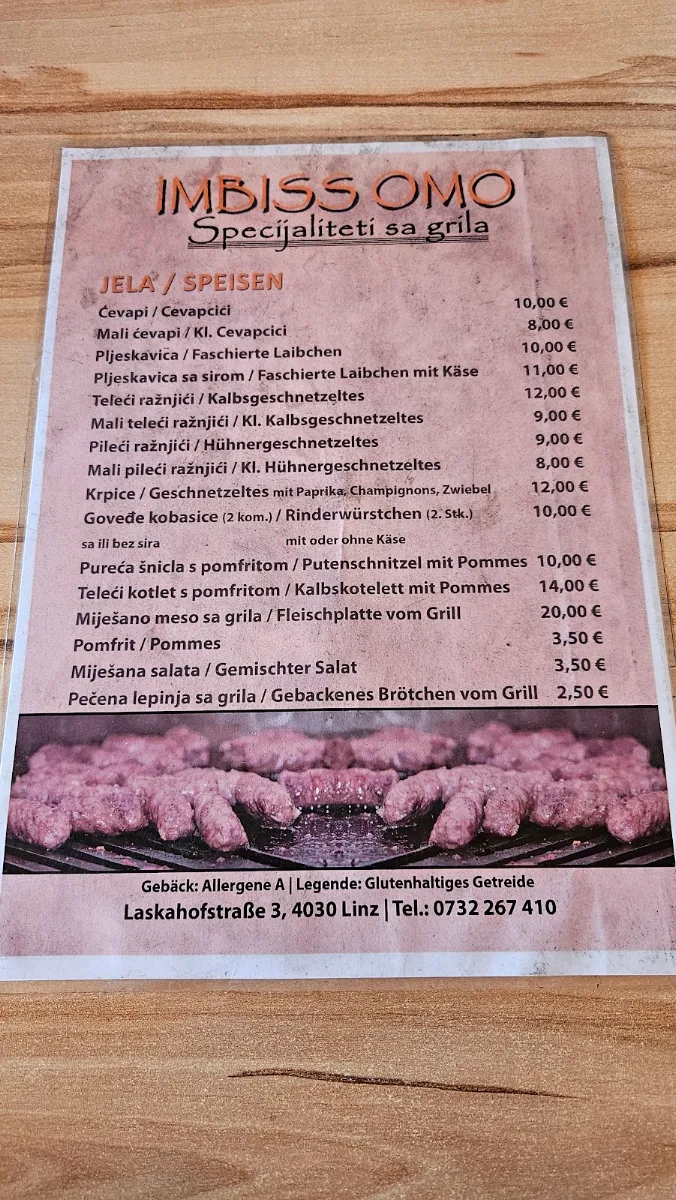Speisekarte photo 2