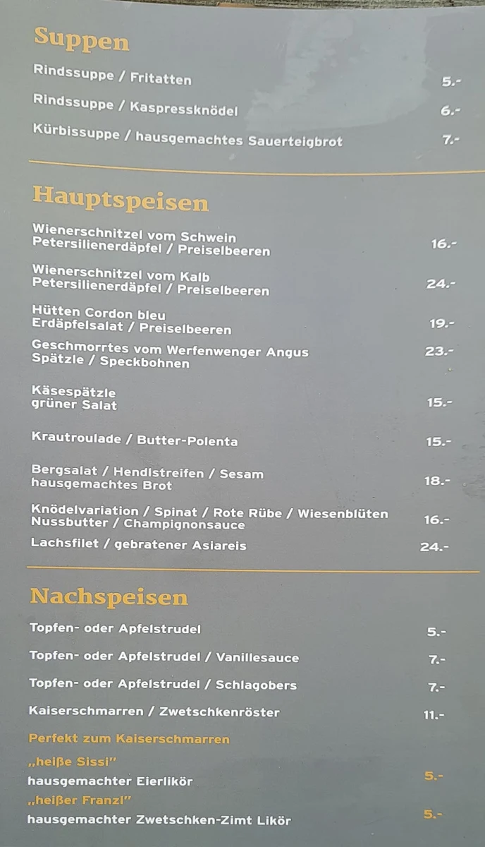 Speisekarte photo 5