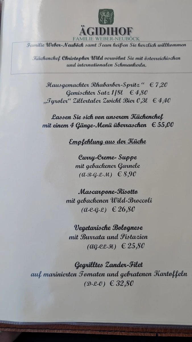 Speisekarte photo 3