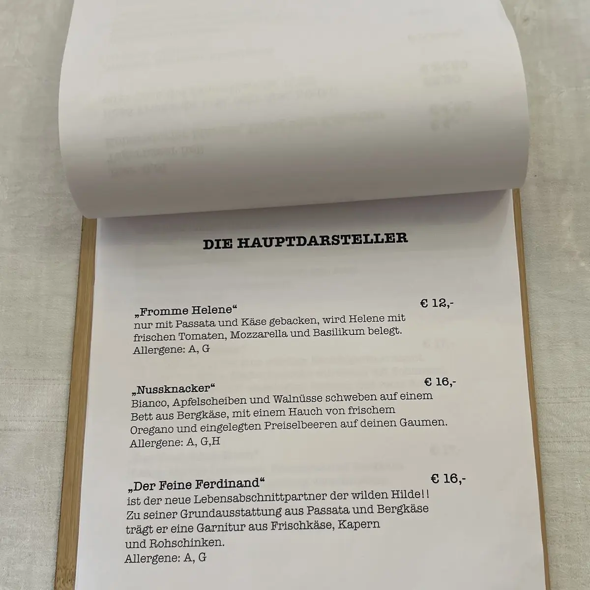 Speisekarte photo 1