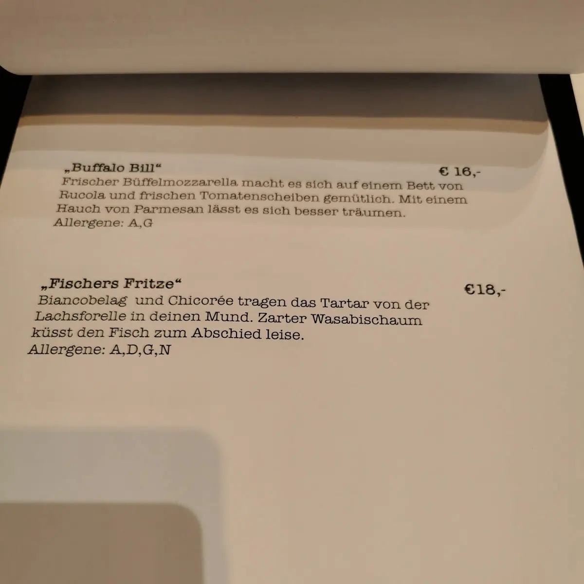 Speisekarte photo 4