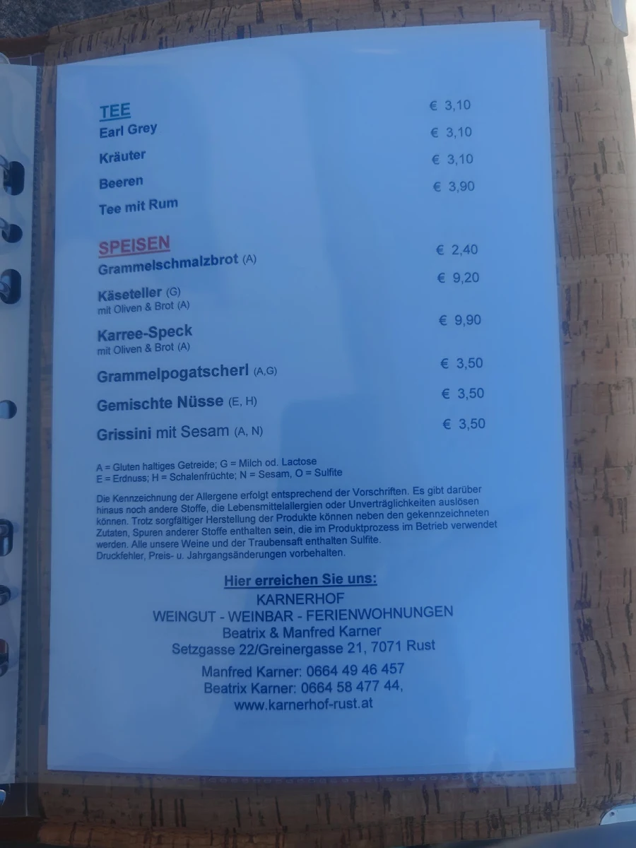 Speisekarte photo 1