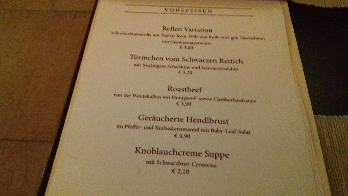 Speisekarte photo 3