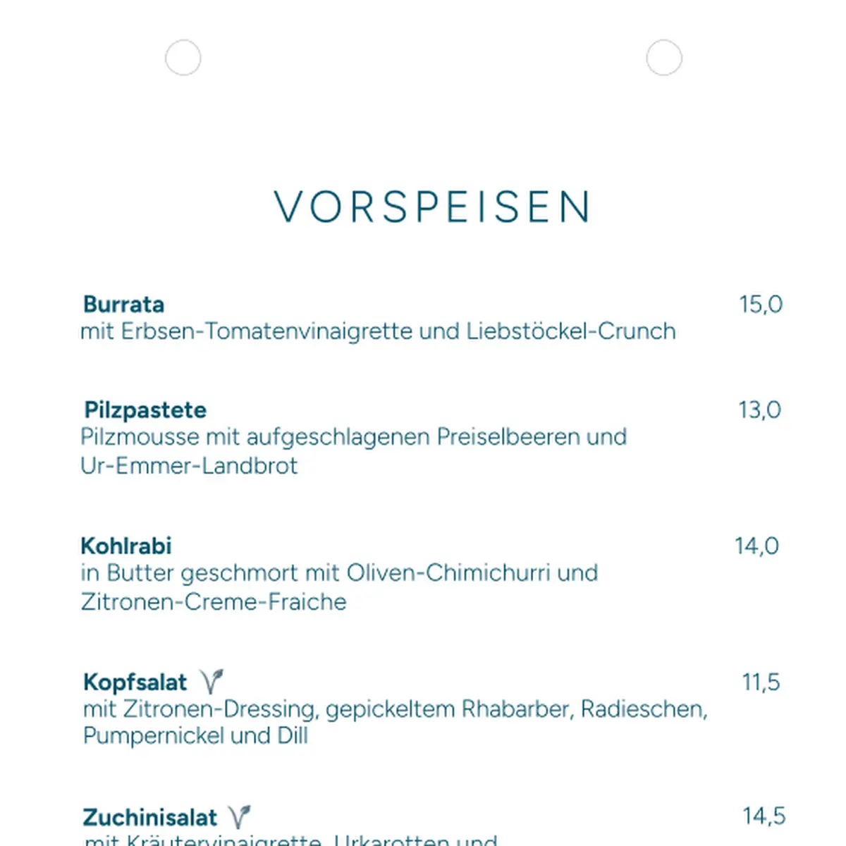 Speisekarte photo 3