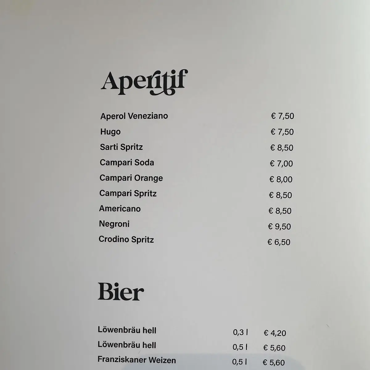 Speisekarte photo 3