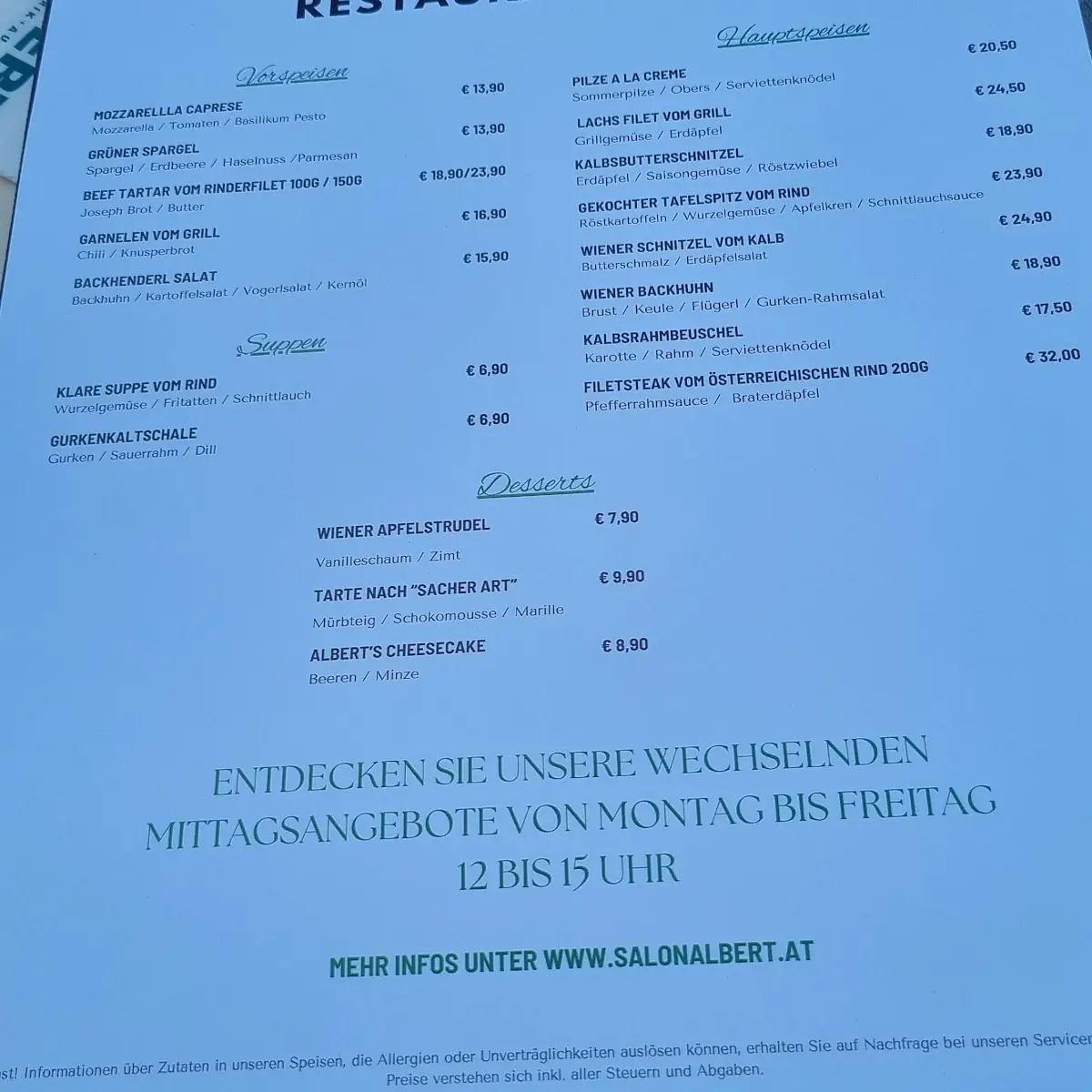 Speisekarte photo 3