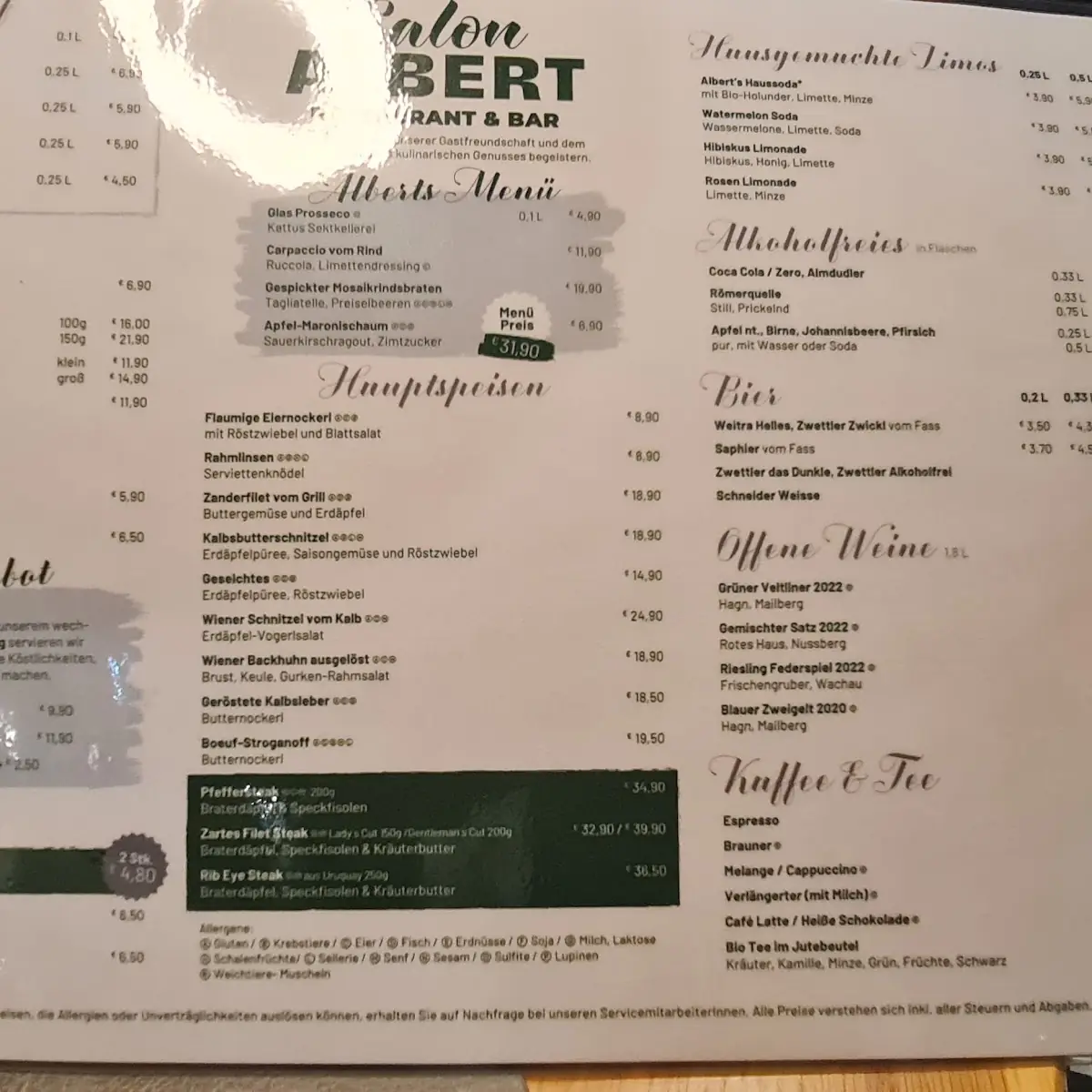 Speisekarte photo 5