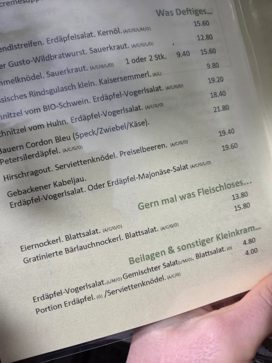 Speisekarte photo 1