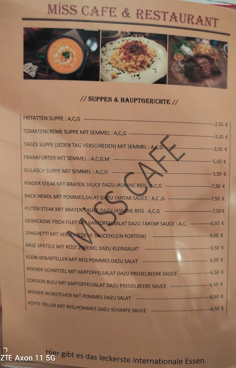 Speisekarte photo 2