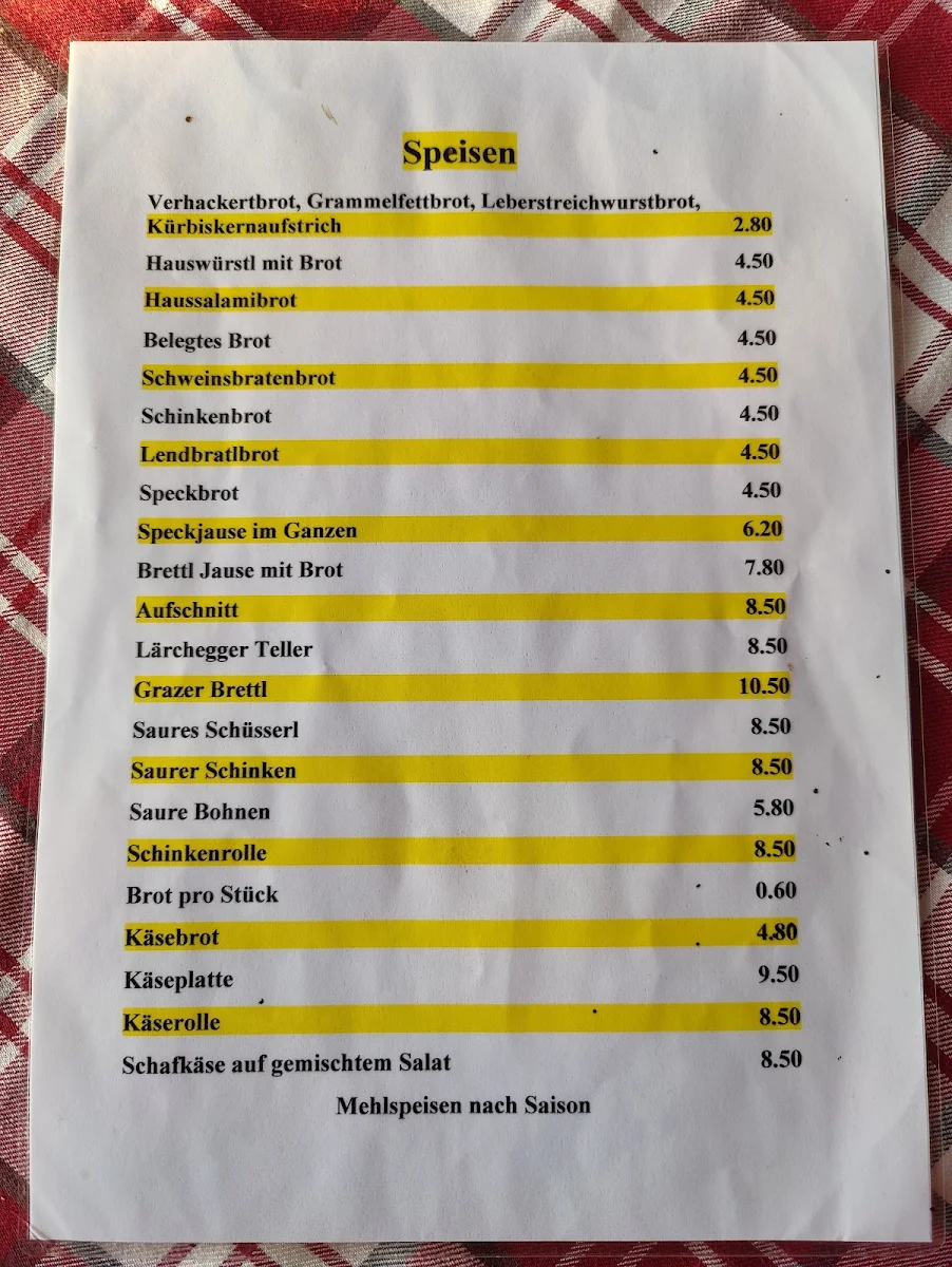 Speisekarte photo 2
