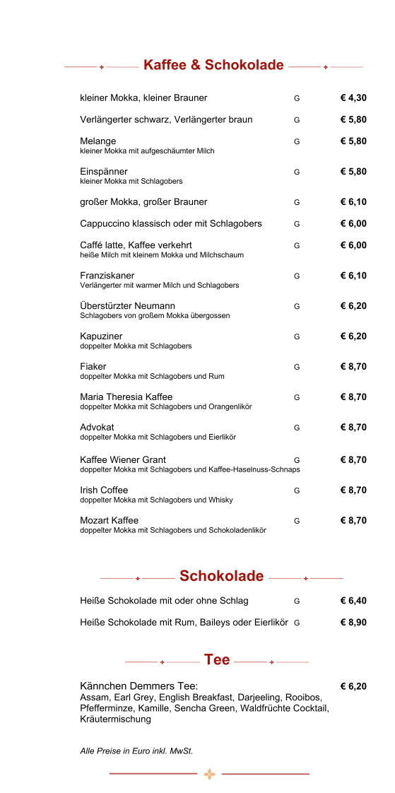 Speisekarte photo 2