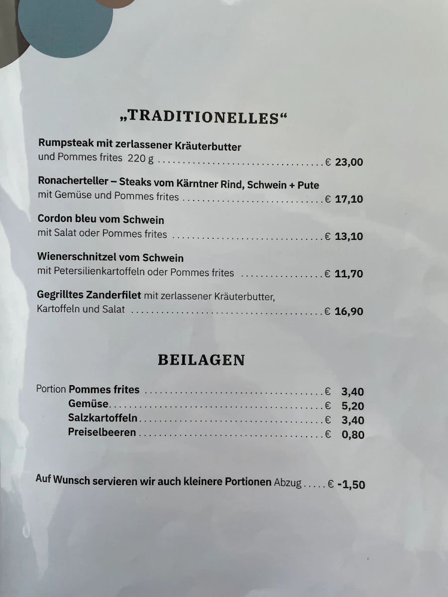 Speisekarte photo 1