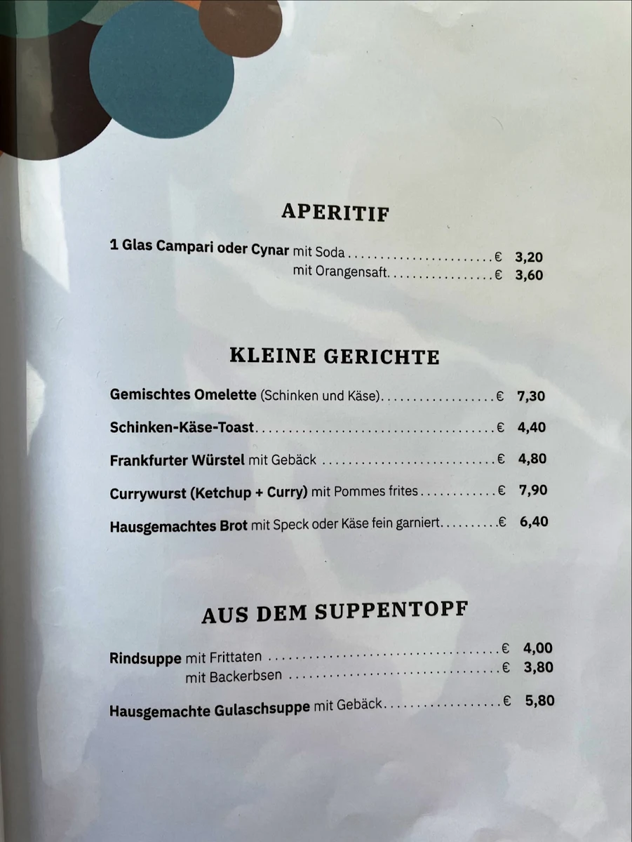 Speisekarte photo 2