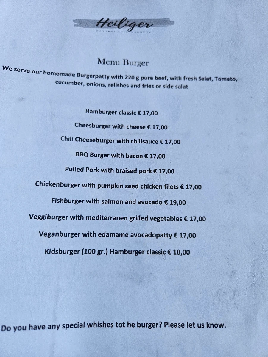Speisekarte photo 2