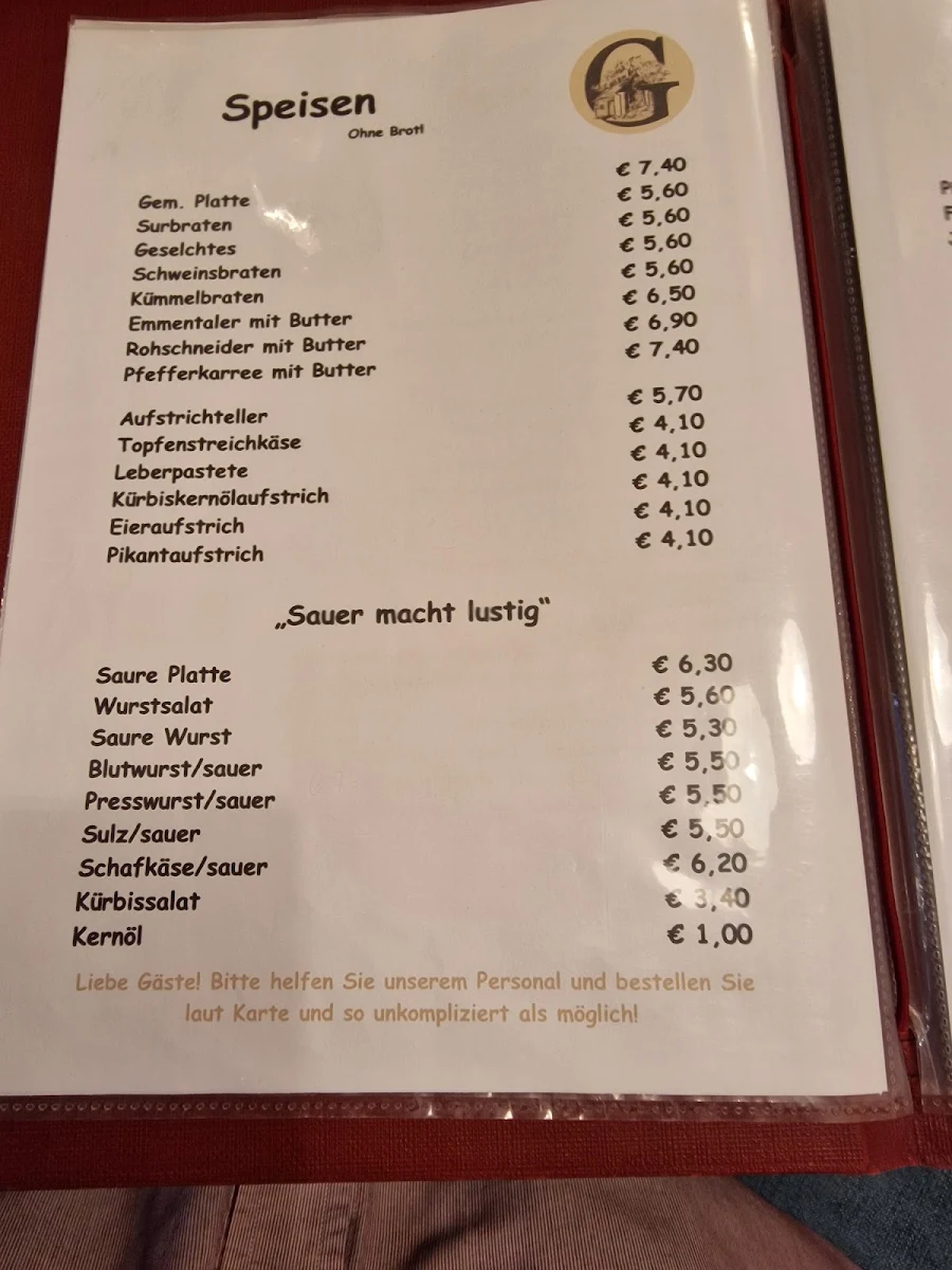 Speisekarte photo 4