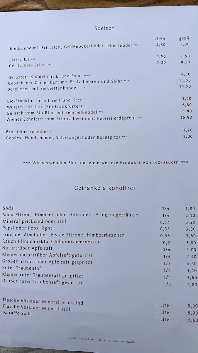 Speisekarte photo 1
