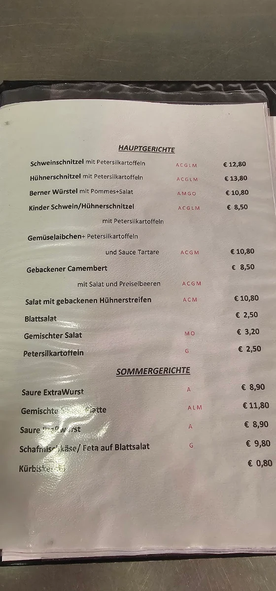 Speisekarte photo 1