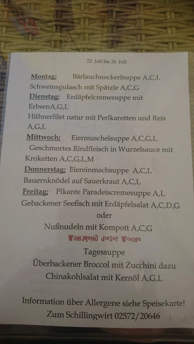 Speisekarte photo 1