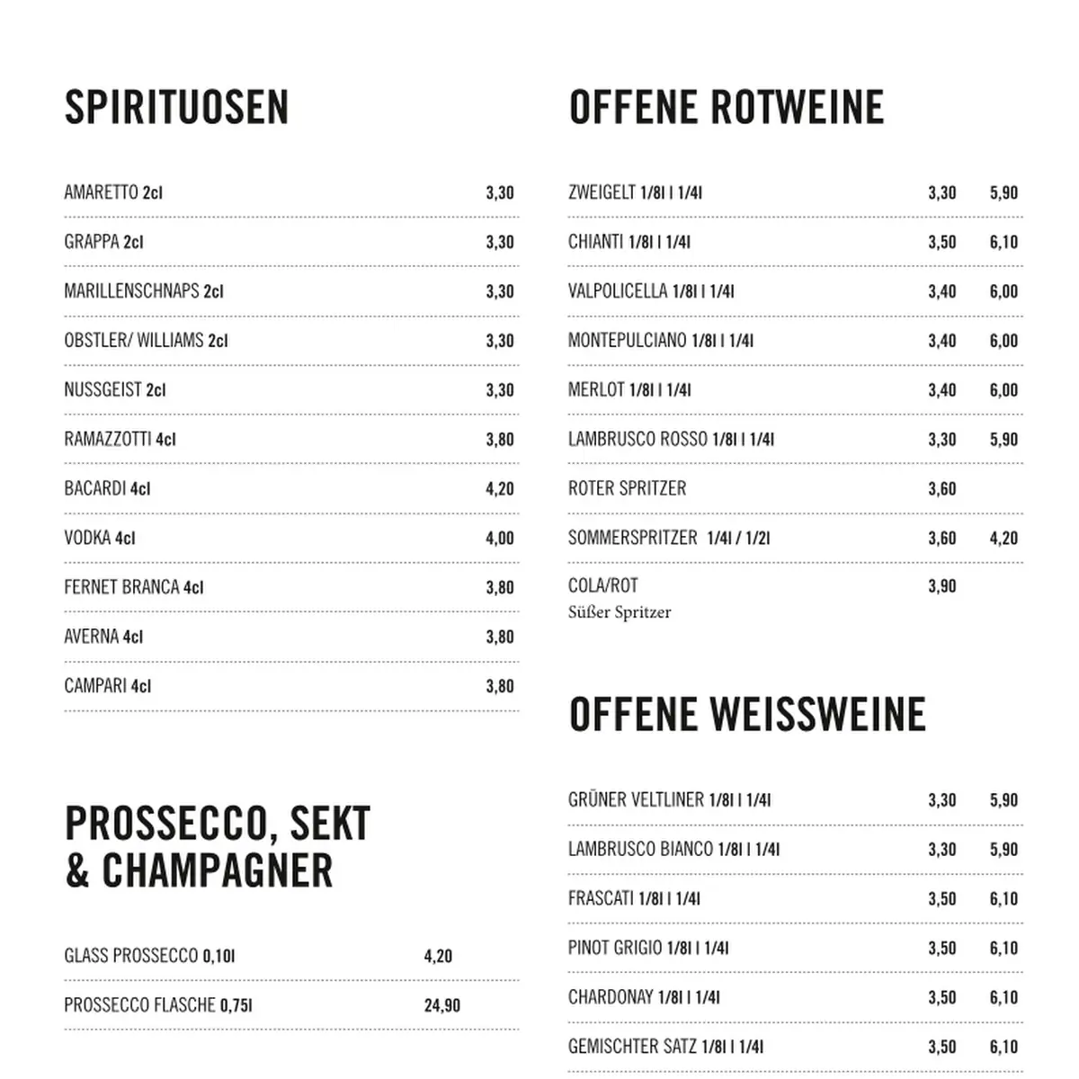 Speisekarte photo 1
