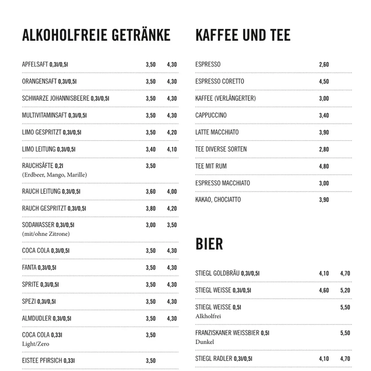 Speisekarte photo 2