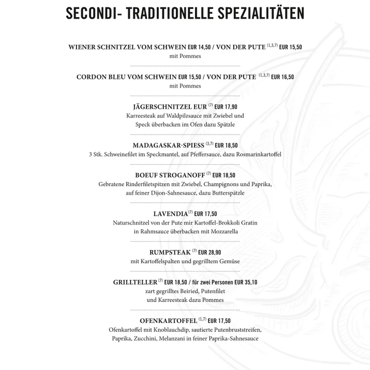 Speisekarte photo 4