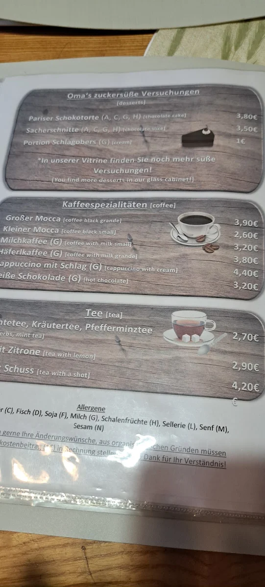 Speisekarte photo 2