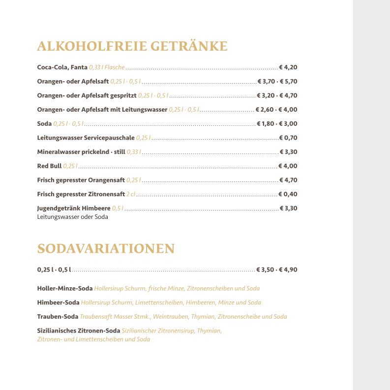 Speisekarte photo 1