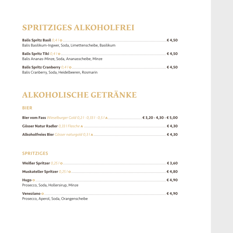 Speisekarte photo 5
