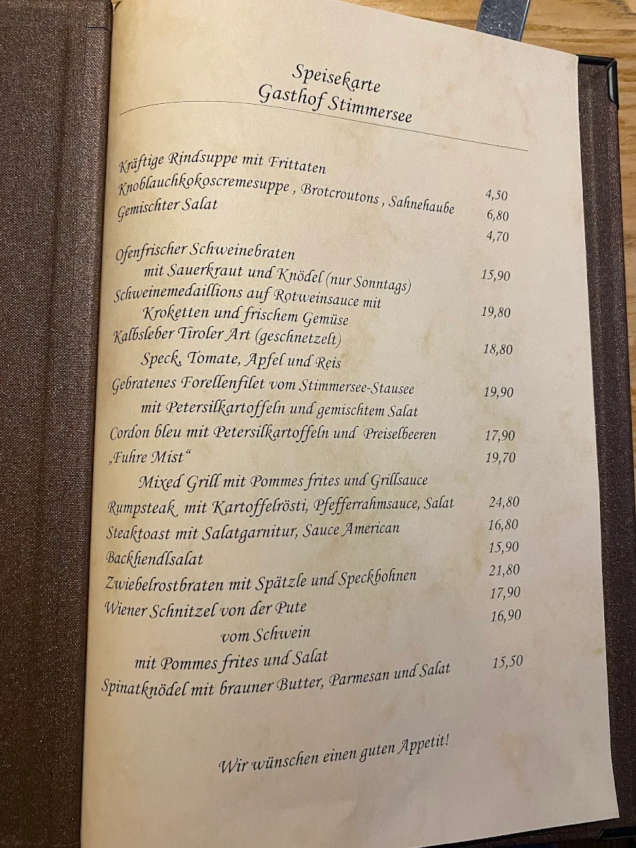 Speisekarte photo 1