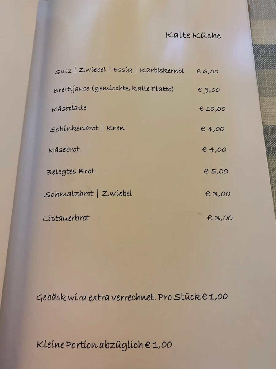 Speisekarte photo 1