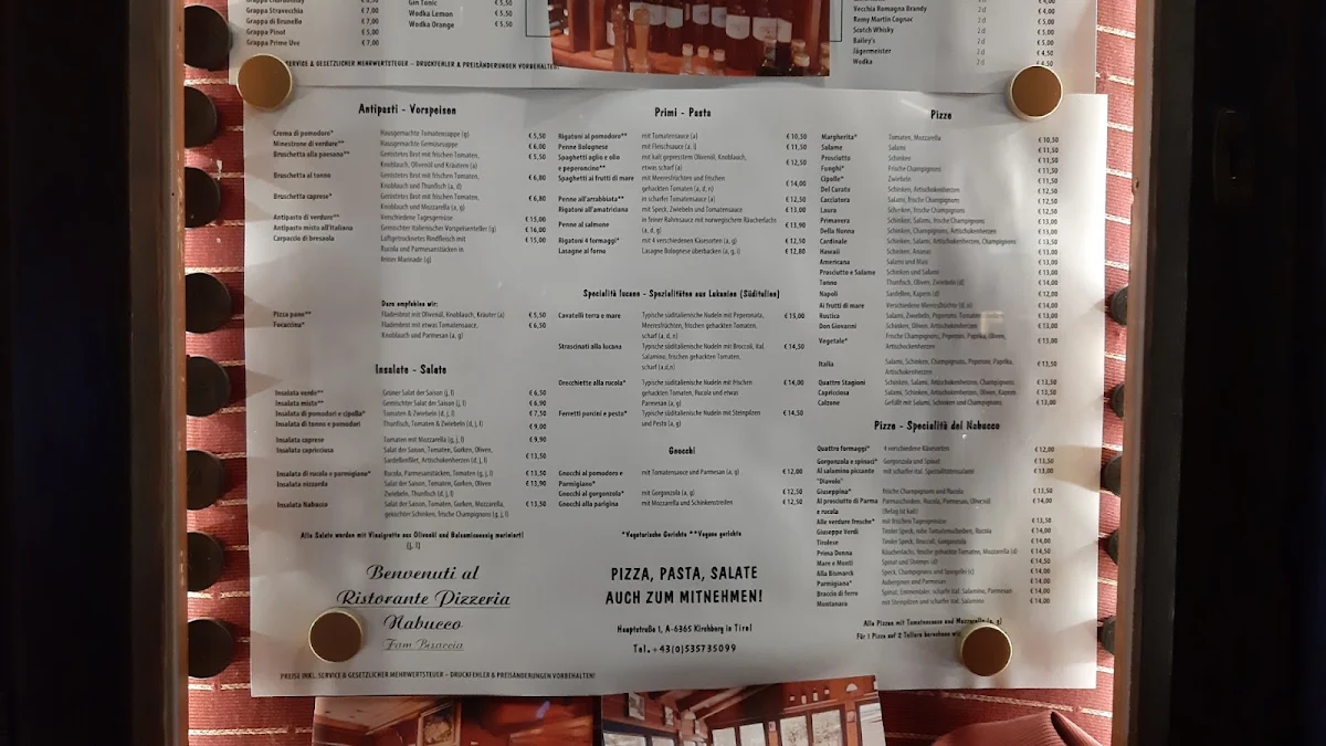 Speisekarte photo 2