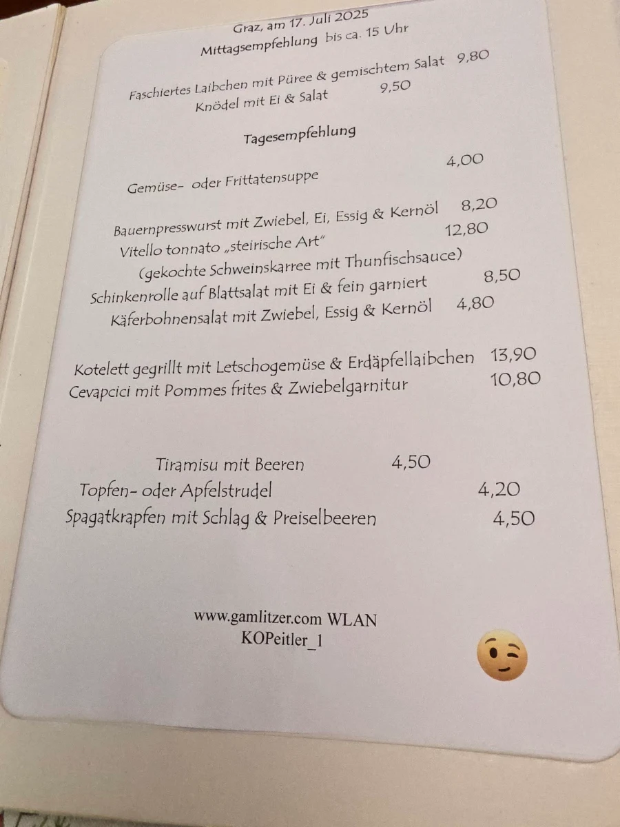 Speisekarte photo 1