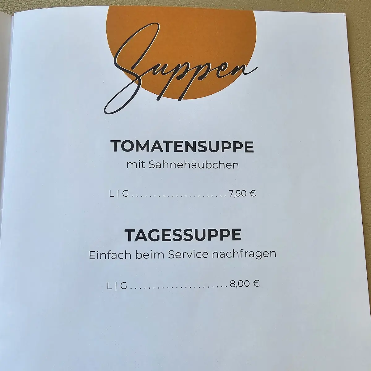 Speisekarte photo 4