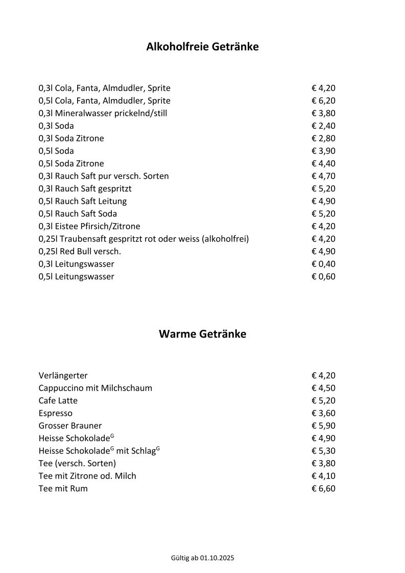 Speisekarte photo 2