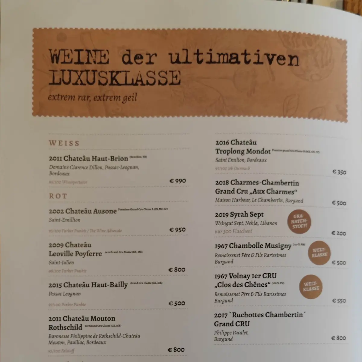 Speisekarte photo 4