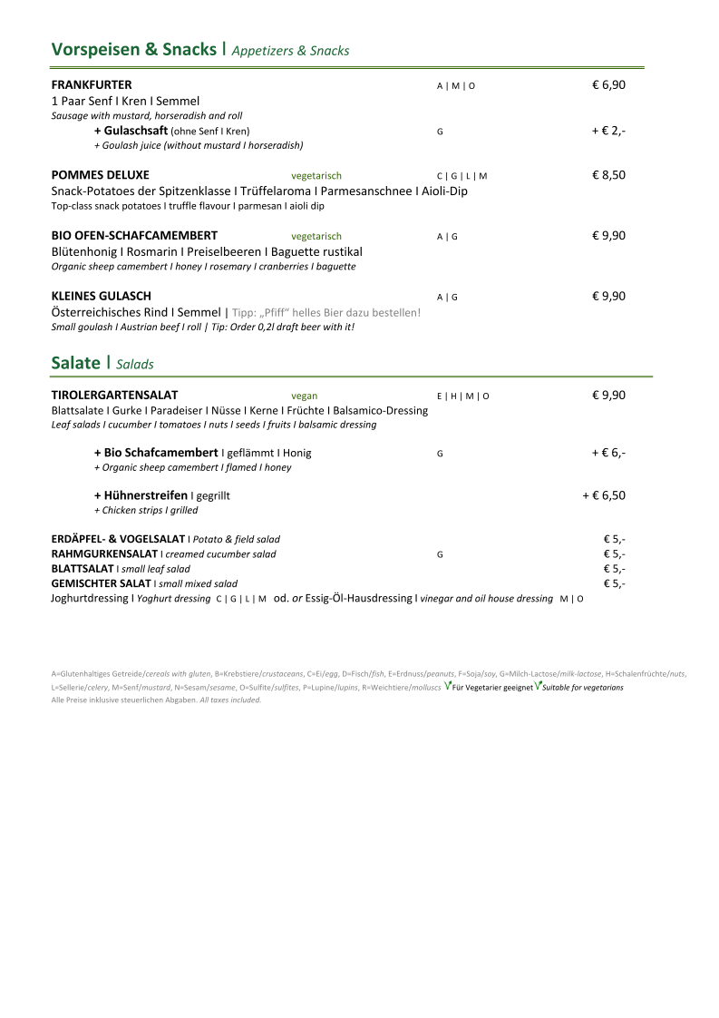 Speisekarte photo 3