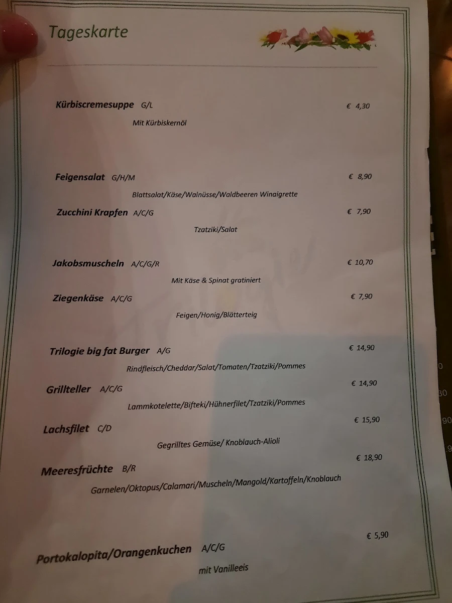 Speisekarte photo 2