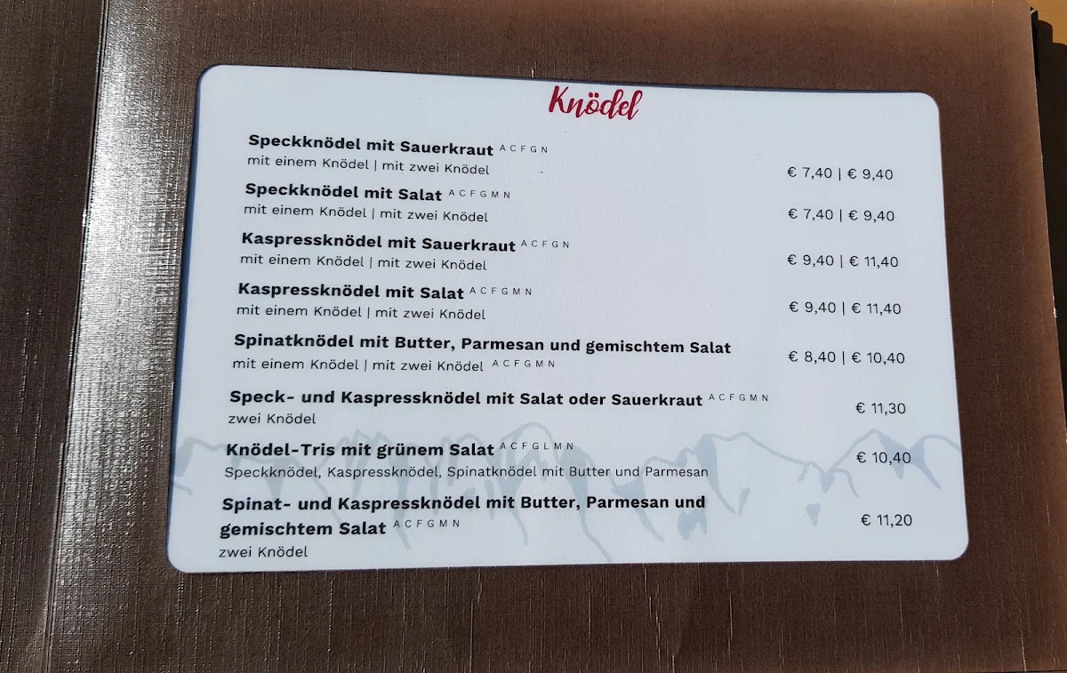 Speisekarte photo 1