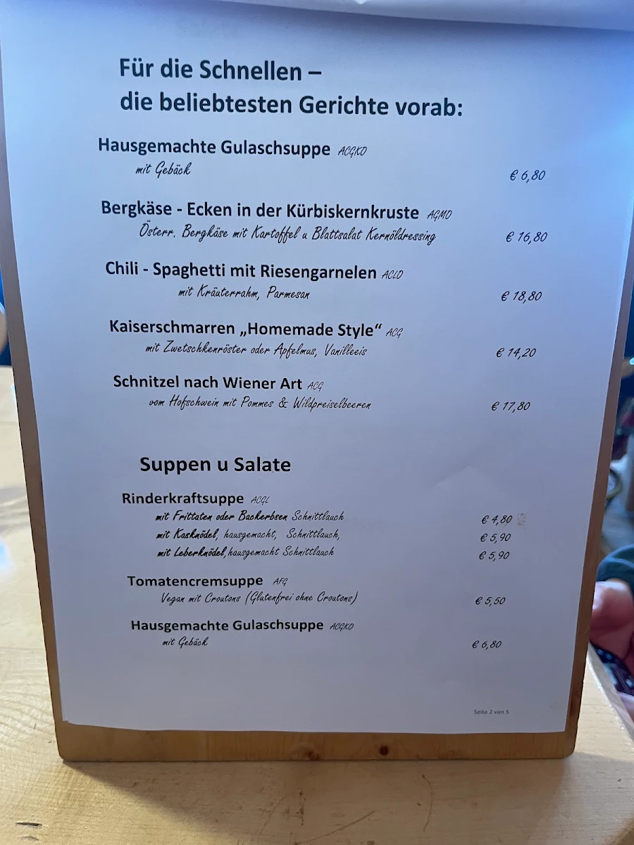 Speisekarte photo 1