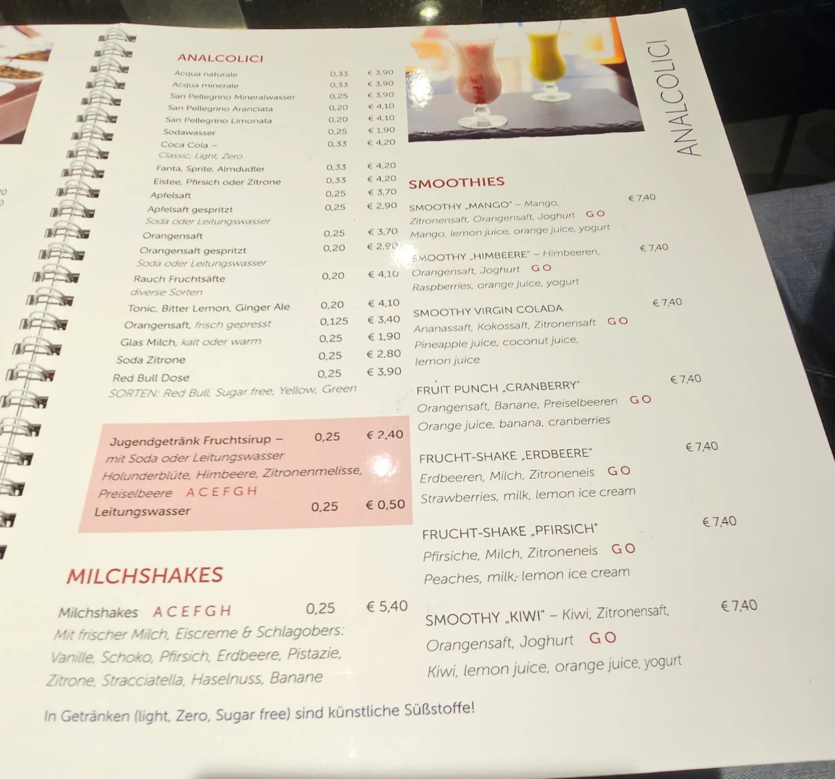 Speisekarte photo 3