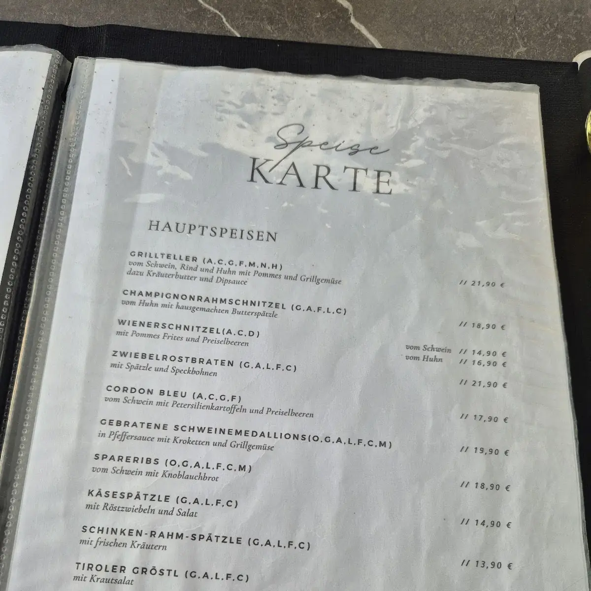 Speisekarte photo 1