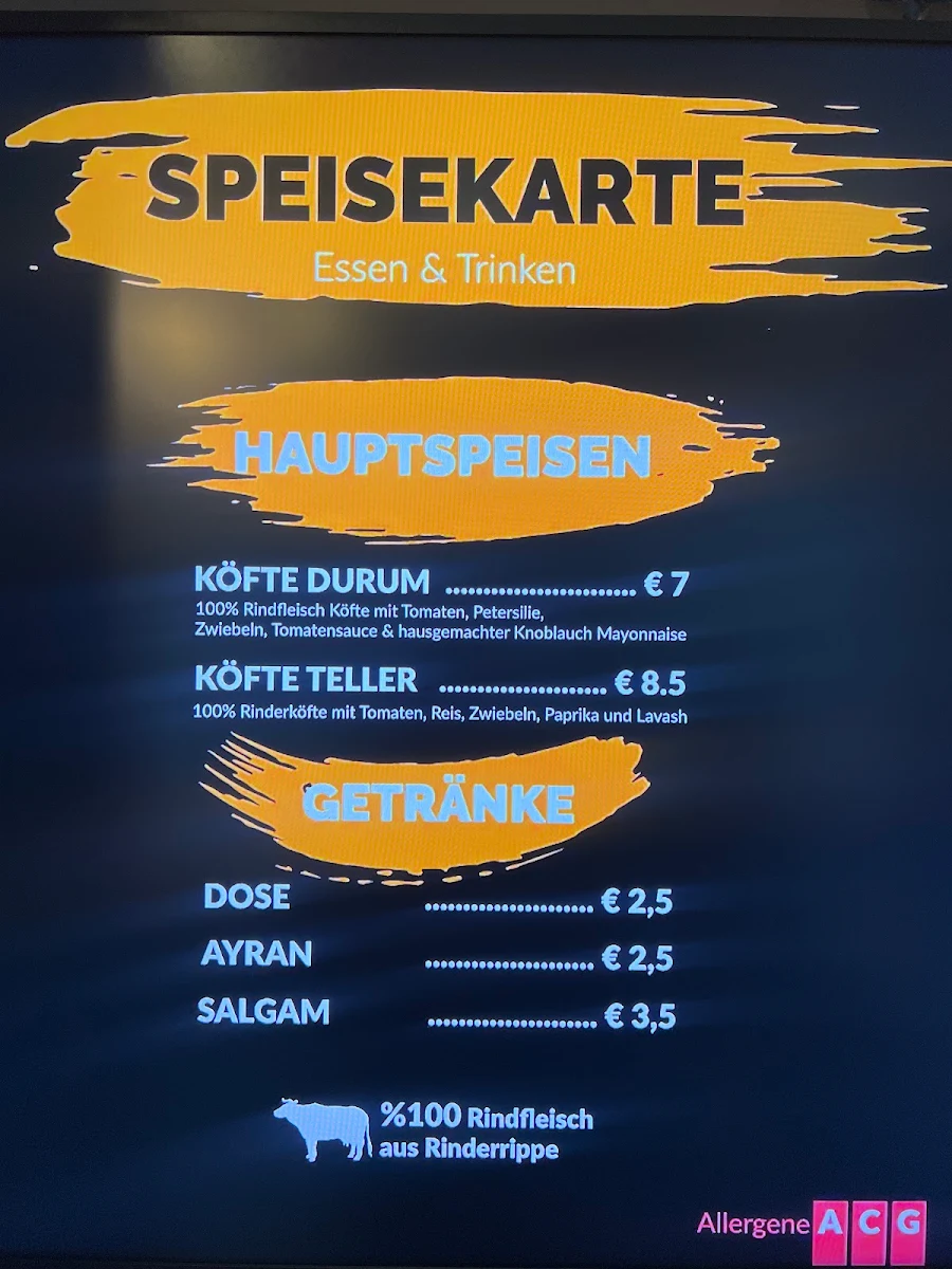 Speisekarte photo 1
