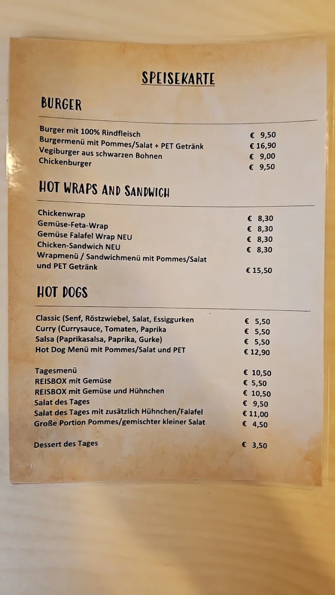 Speisekarte photo 1