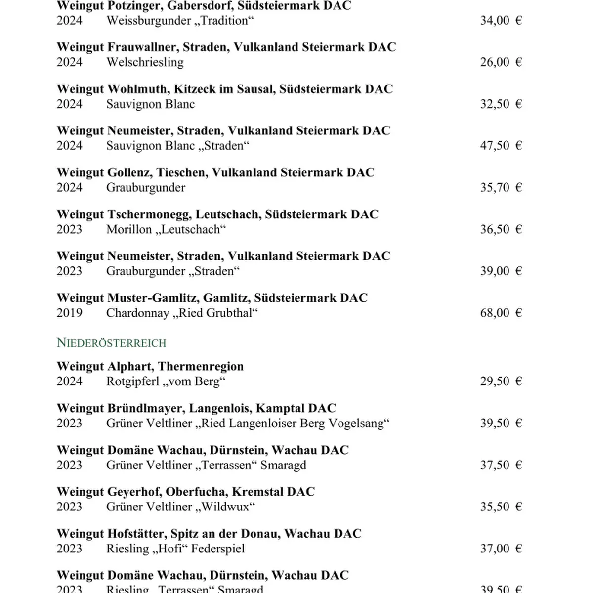 Speisekarte photo 5