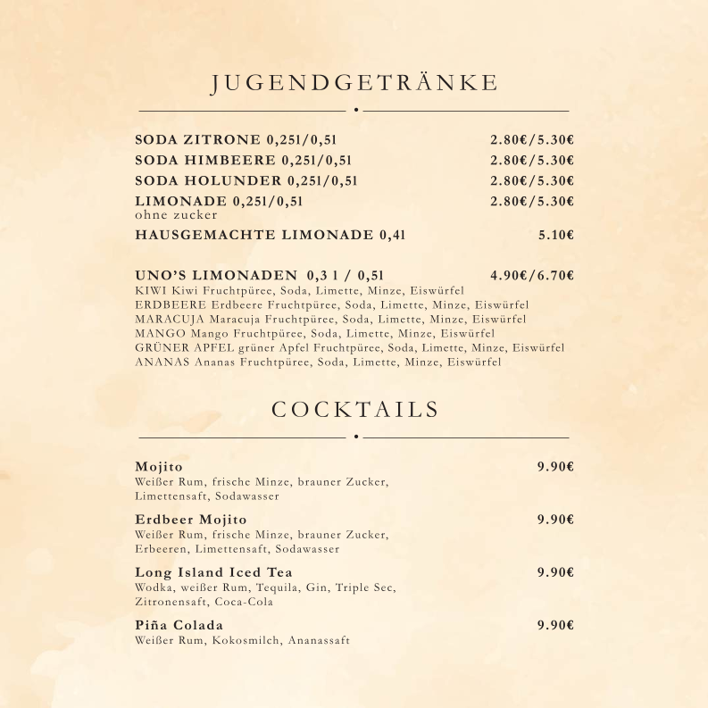 Speisekarte photo 1