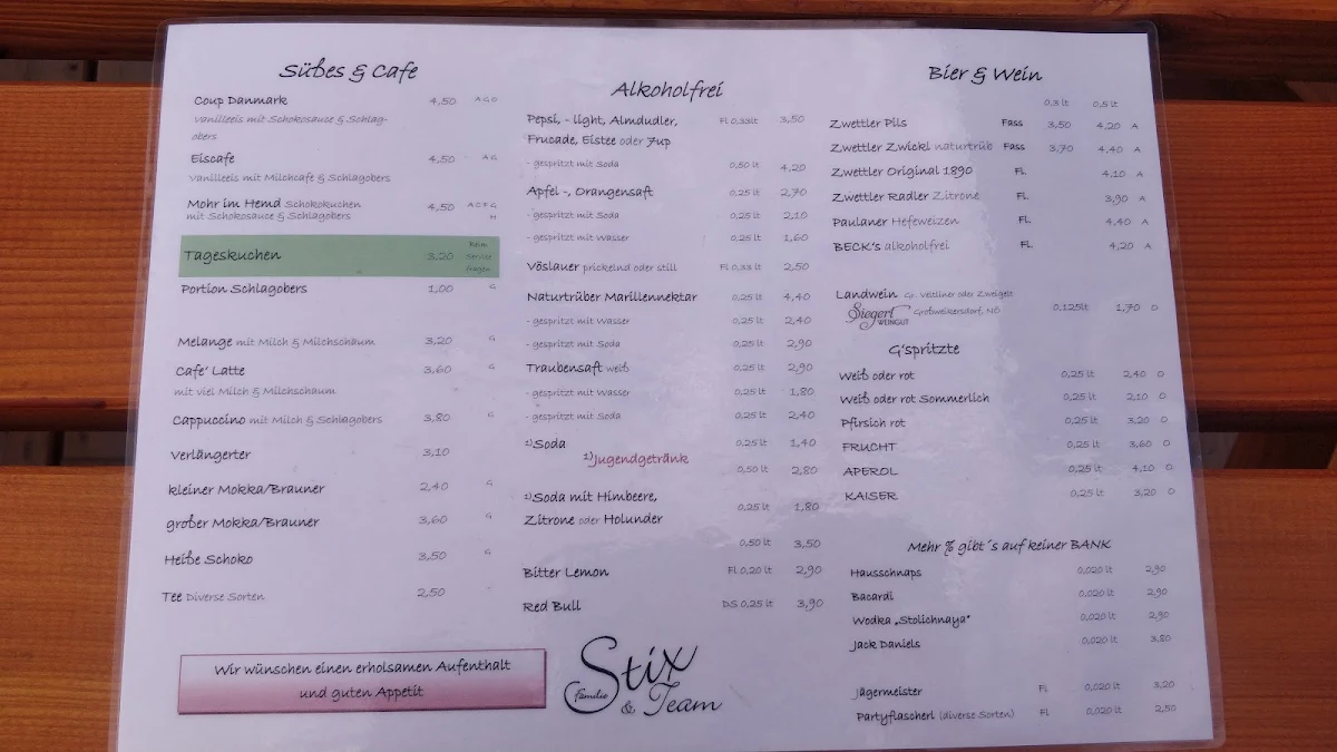 Speisekarte photo 8
