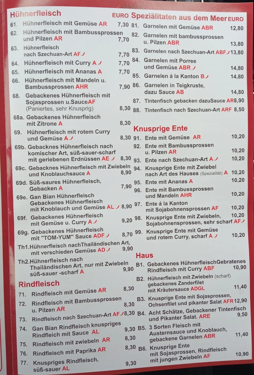 Speisekarte photo 2