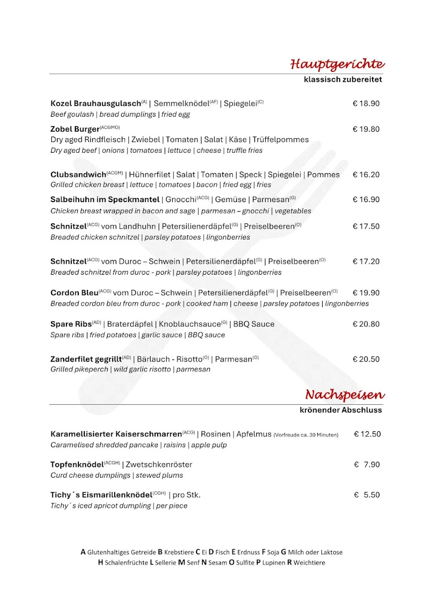 Speisekarte photo 1